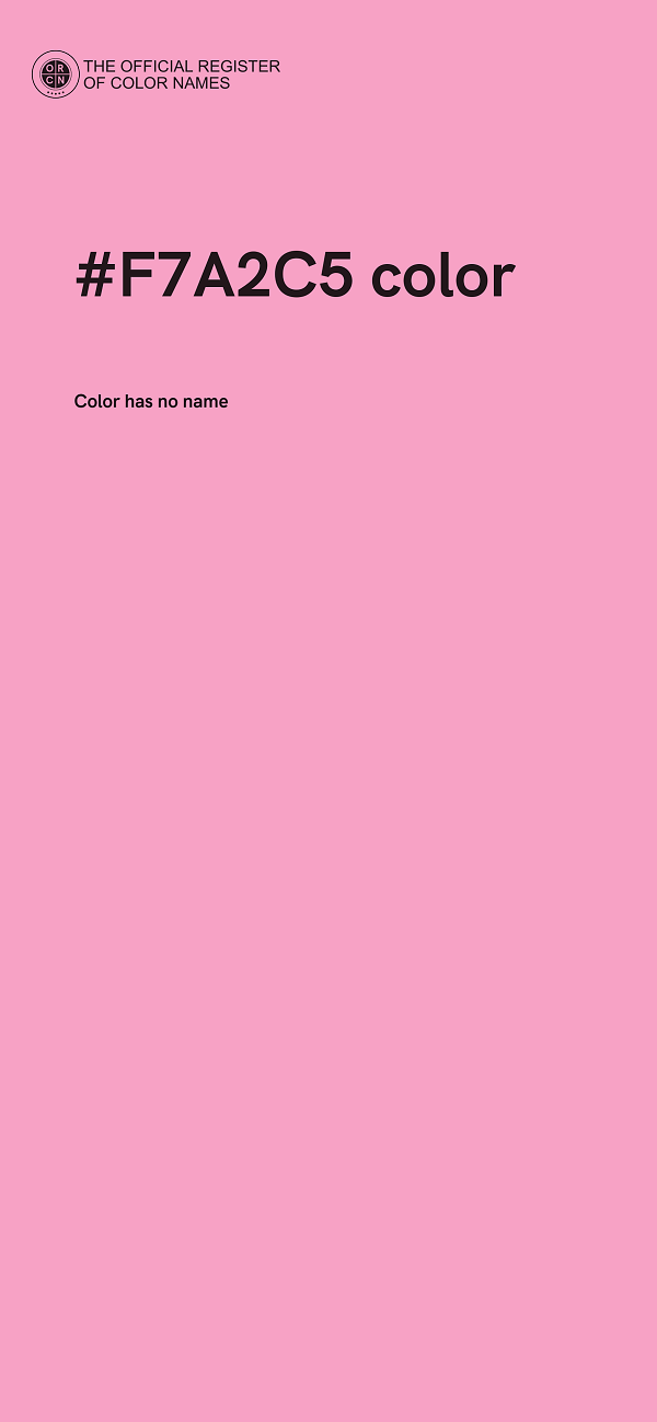#F7A2C5 color image