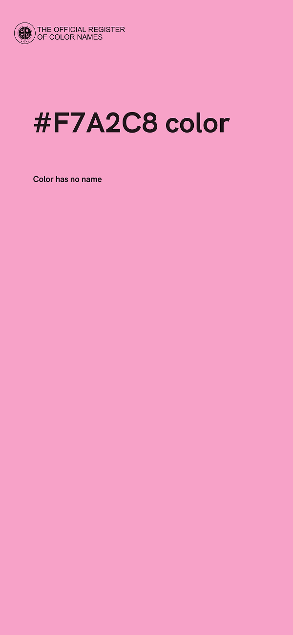 #F7A2C8 color image
