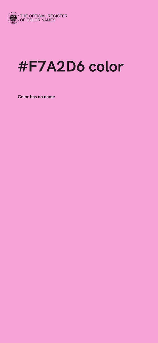 #F7A2D6 color image