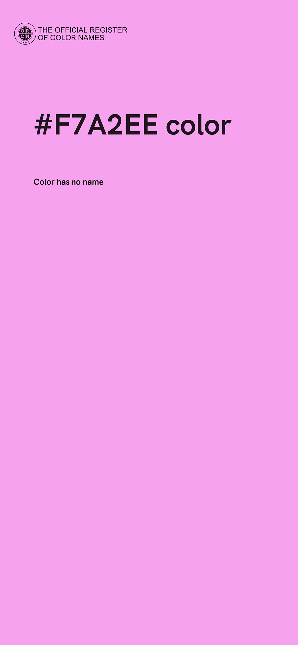 #F7A2EE color image
