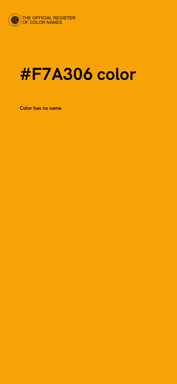 #F7A306 color image