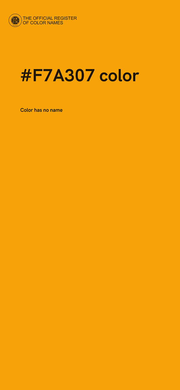 #F7A307 color image