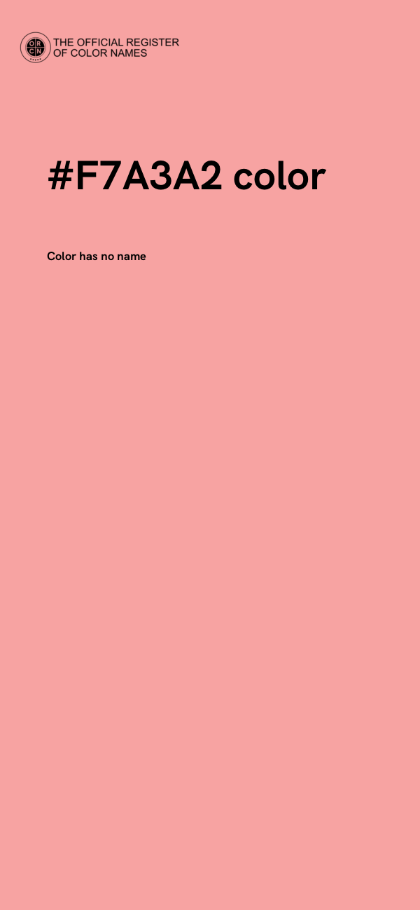 #F7A3A2 color image
