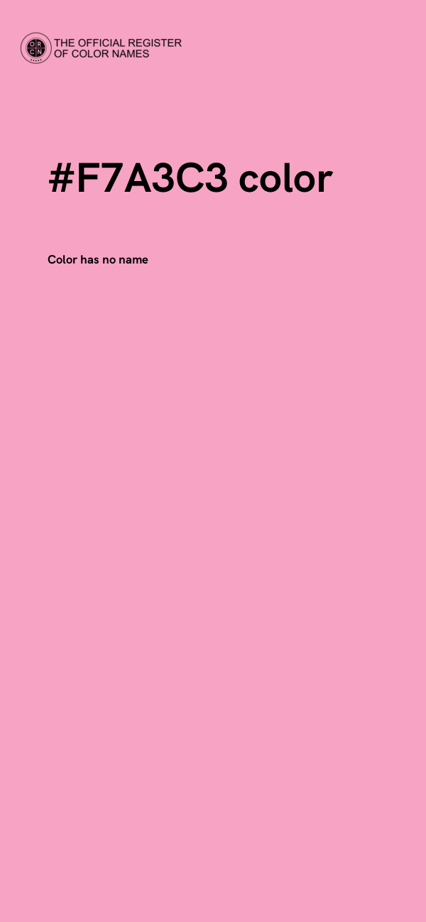 #F7A3C3 color image