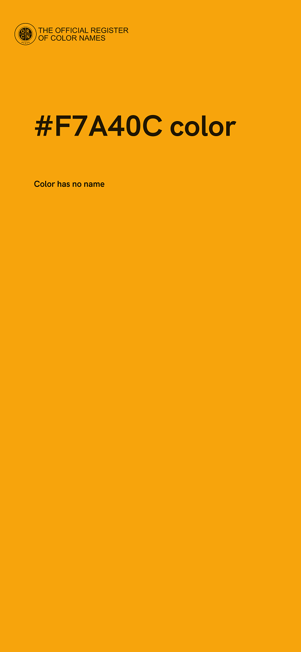#F7A40C color image