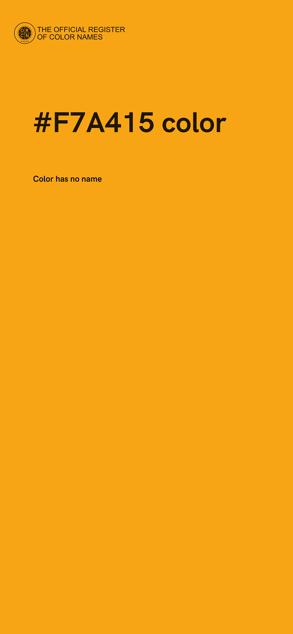#F7A415 color image