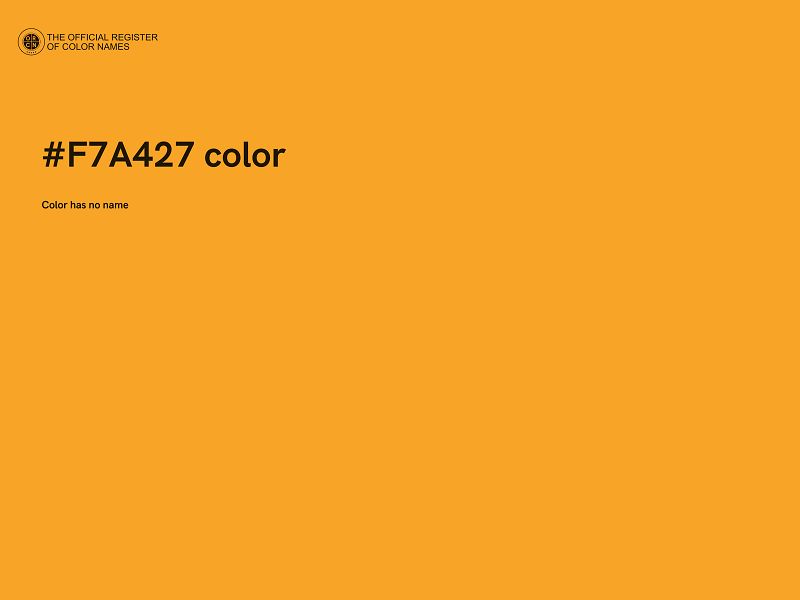 #F7A427 color image