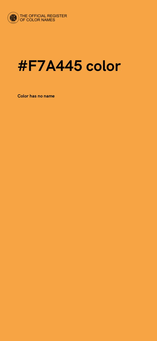 #F7A445 color image