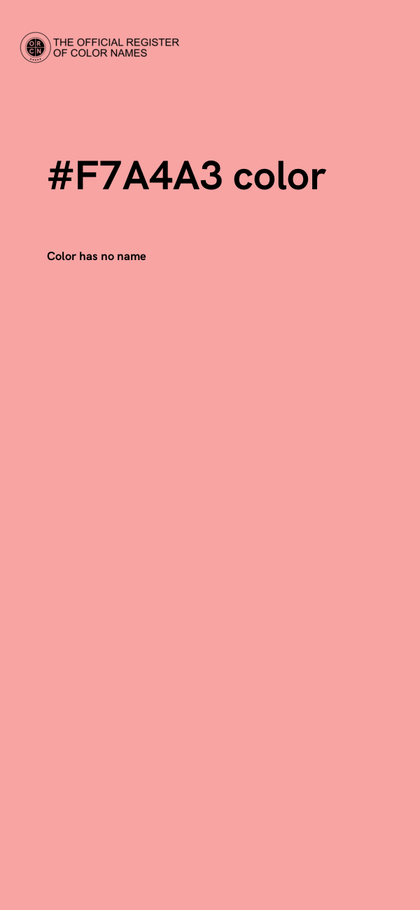#F7A4A3 color image