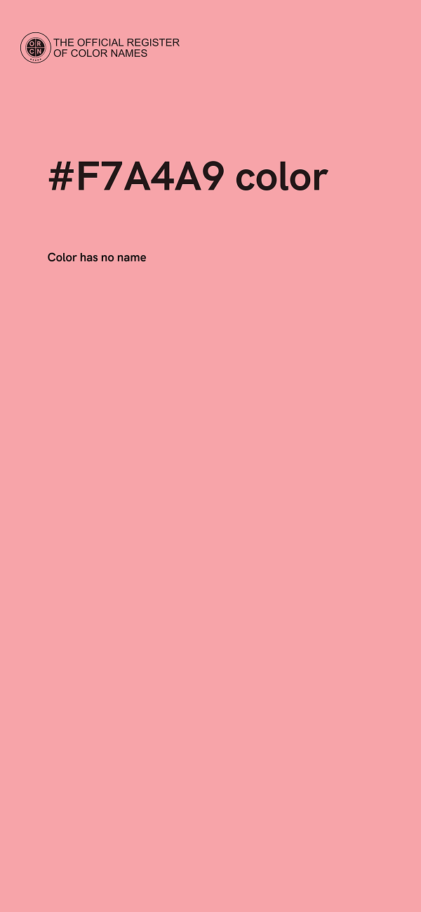 #F7A4A9 color image