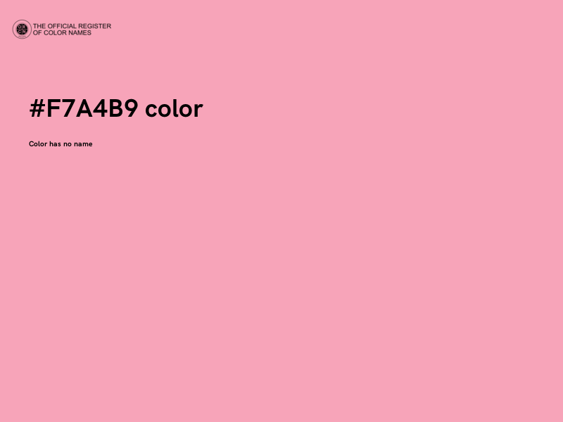 #F7A4B9 color image