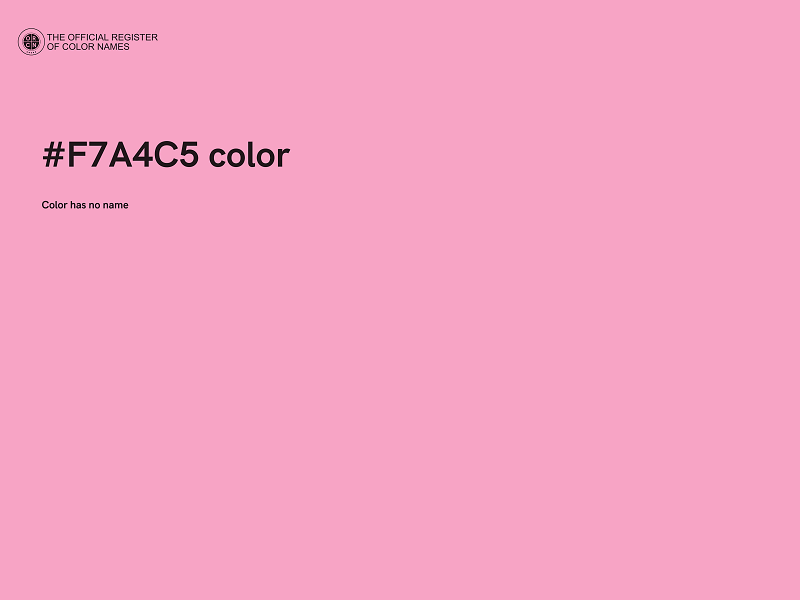 #F7A4C5 color image