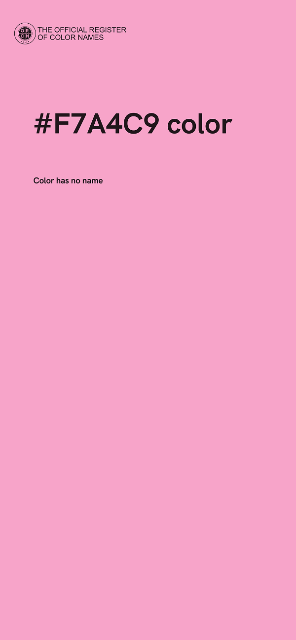 #F7A4C9 color image