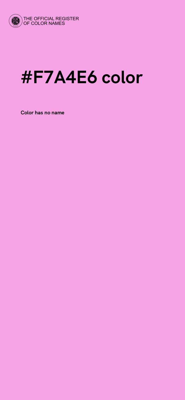#F7A4E6 color image