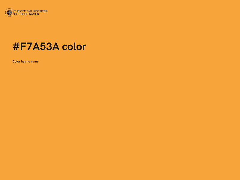 #F7A53A color image