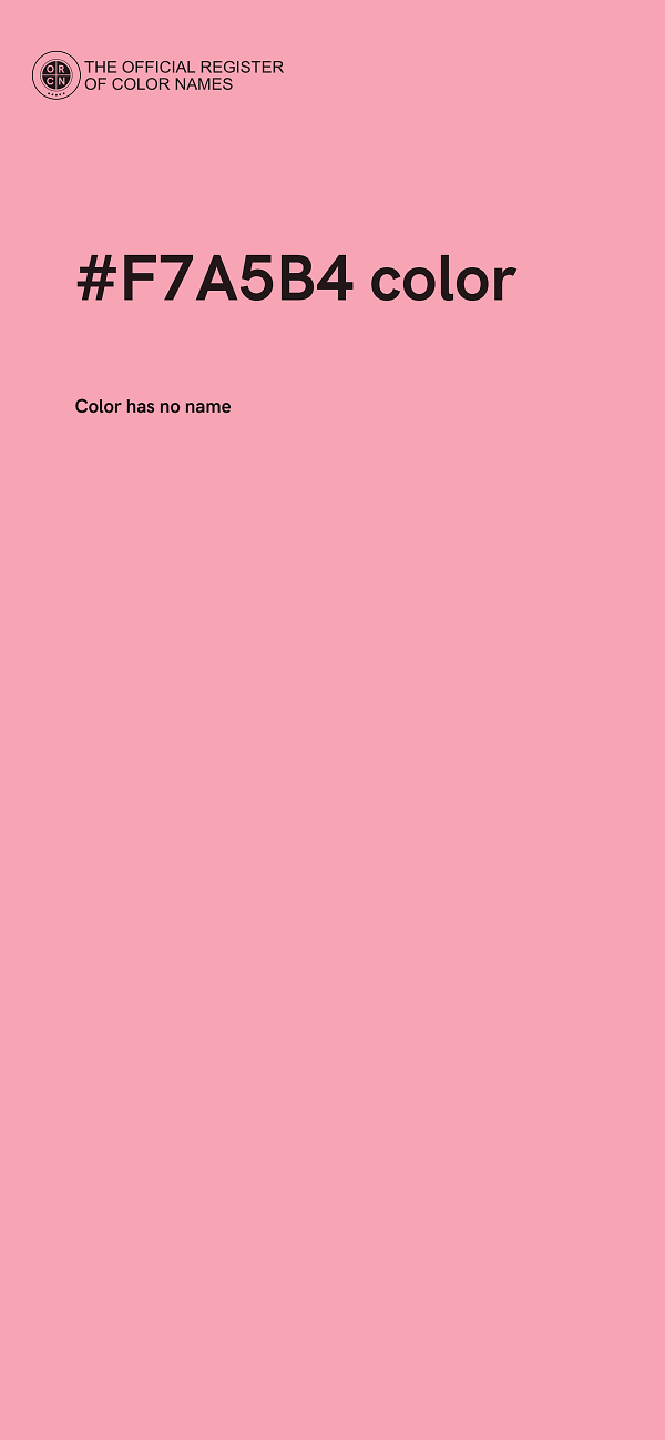 #F7A5B4 color image