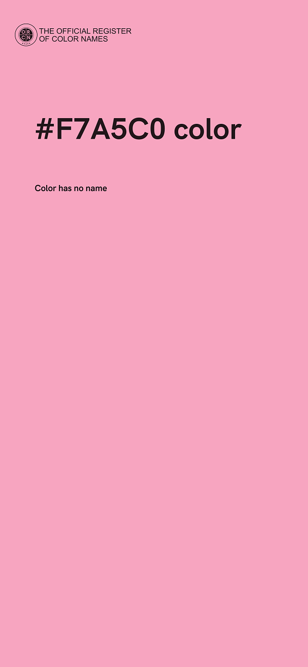 #F7A5C0 color image
