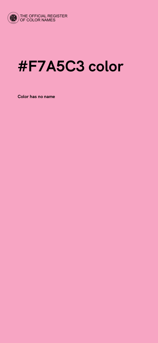 #F7A5C3 color image