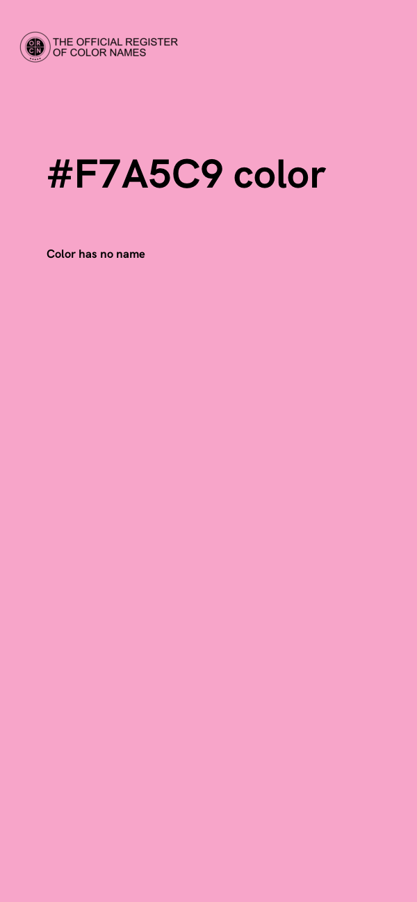 #F7A5C9 color image
