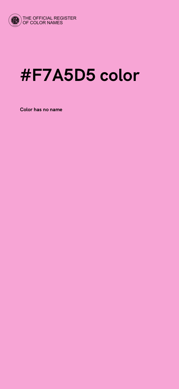 #F7A5D5 color image