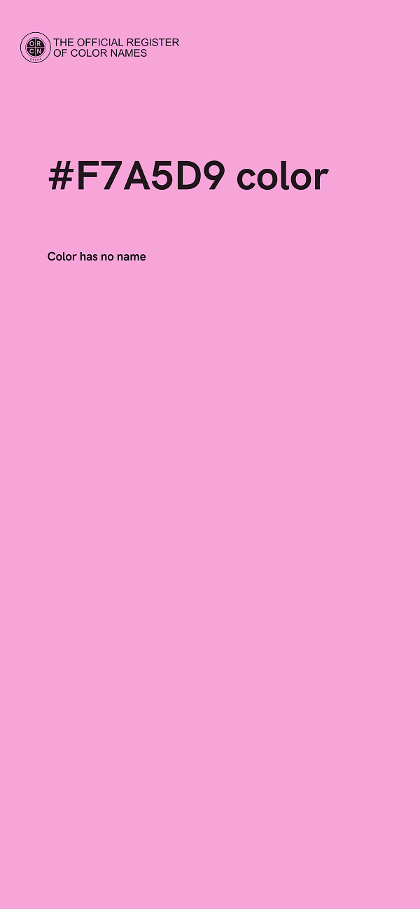 #F7A5D9 color image