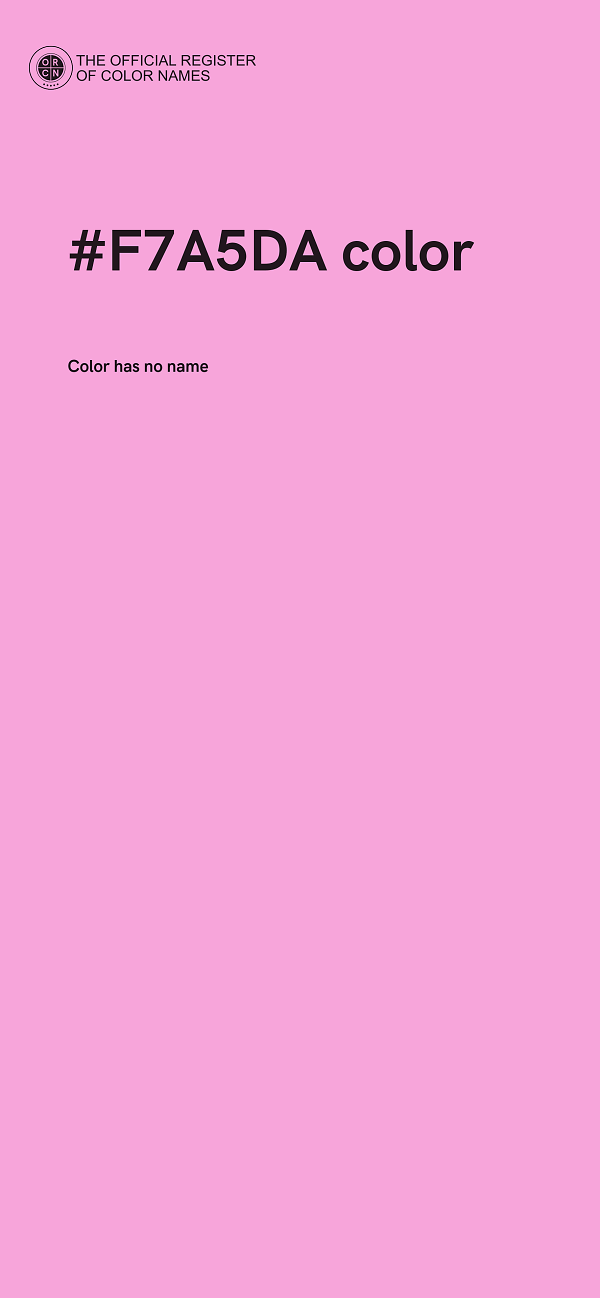 #F7A5DA color image