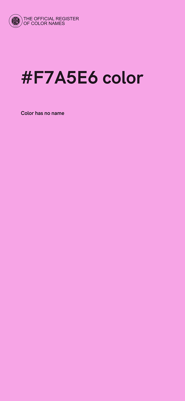 #F7A5E6 color image