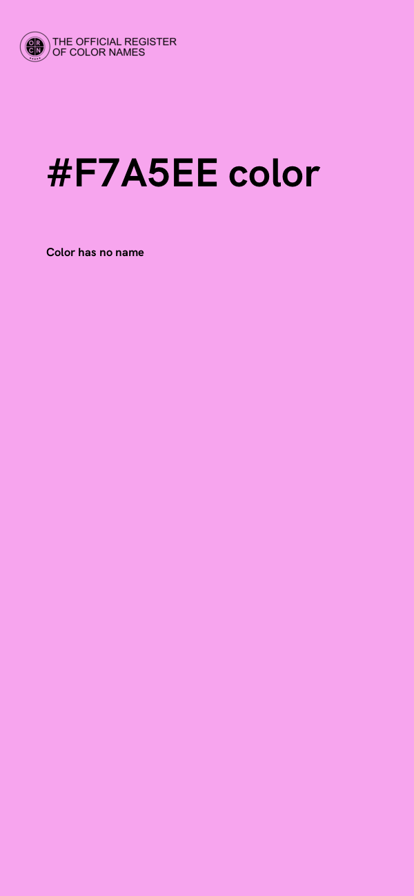 #F7A5EE color image