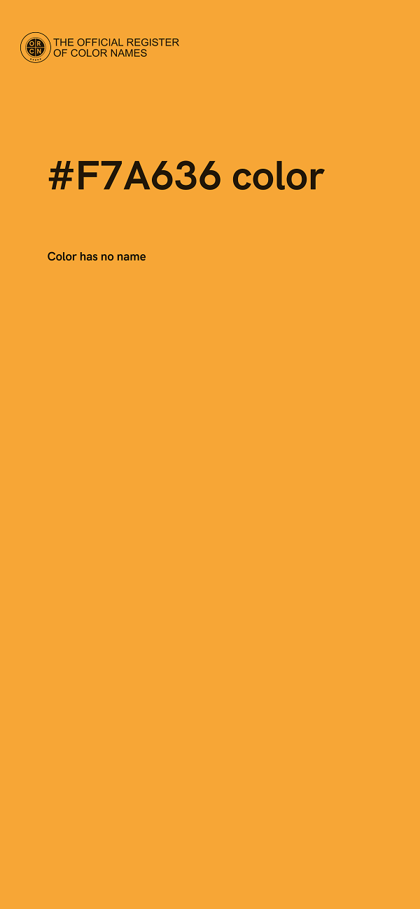 #F7A636 color image