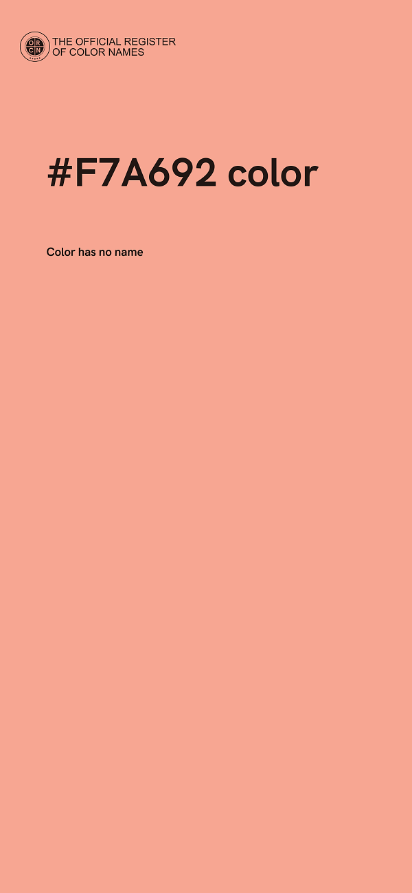 #F7A692 color image