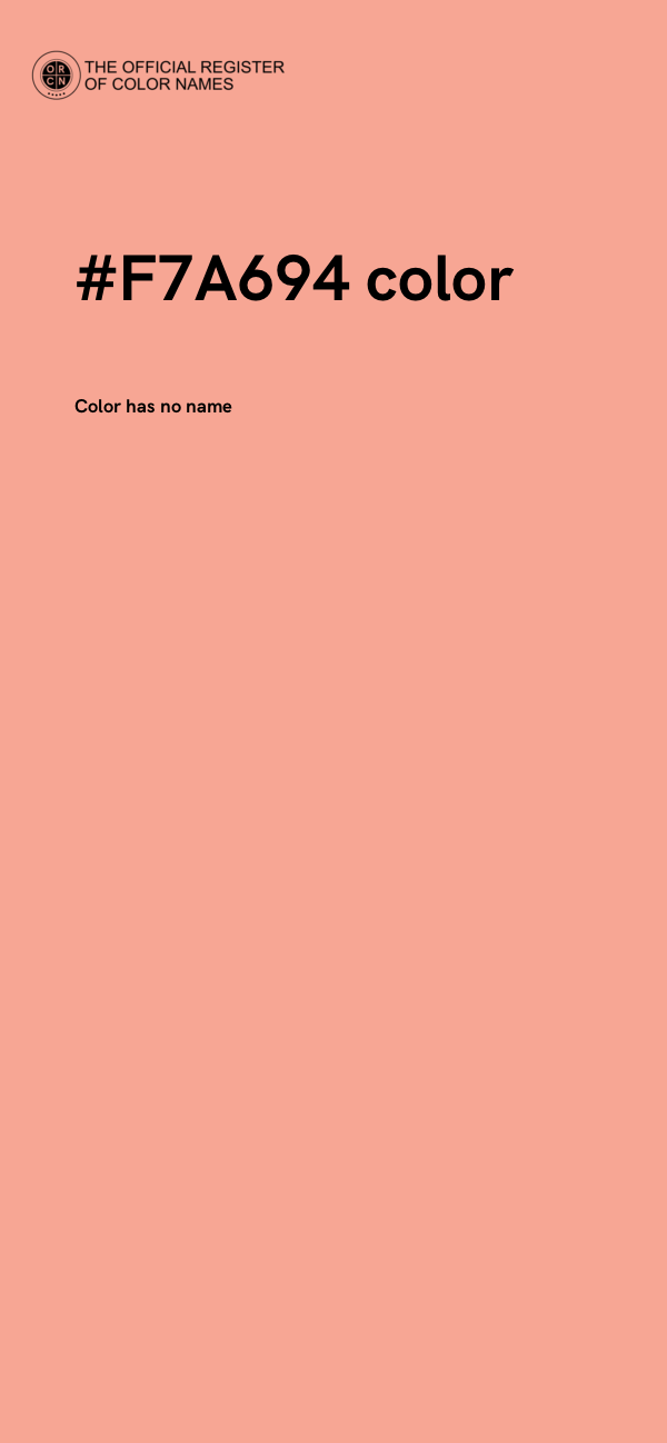 #F7A694 color image