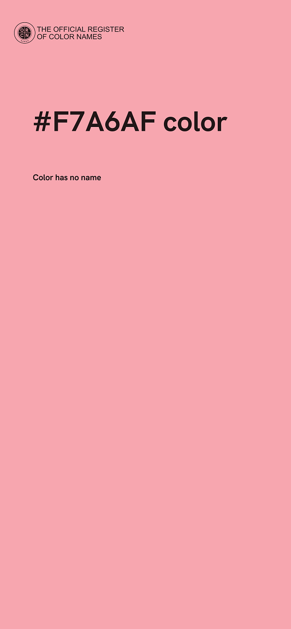 #F7A6AF color image