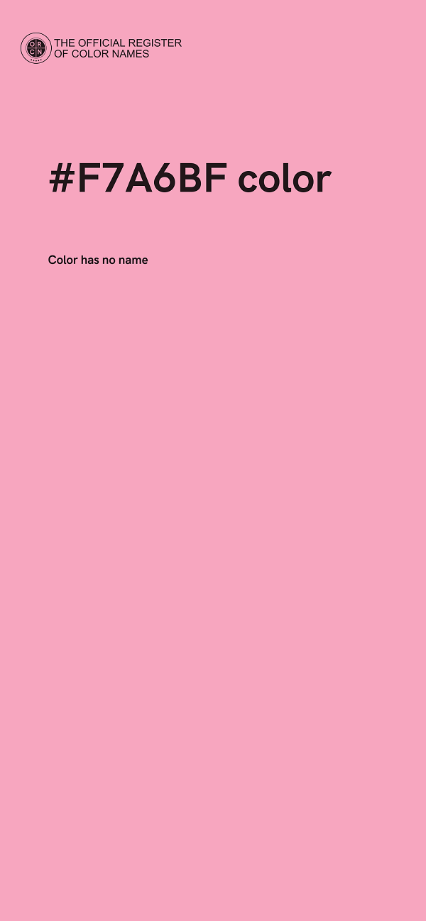 #F7A6BF color image