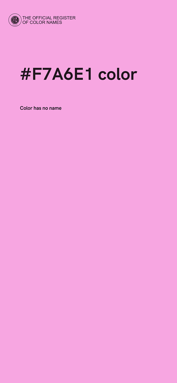 #F7A6E1 color image