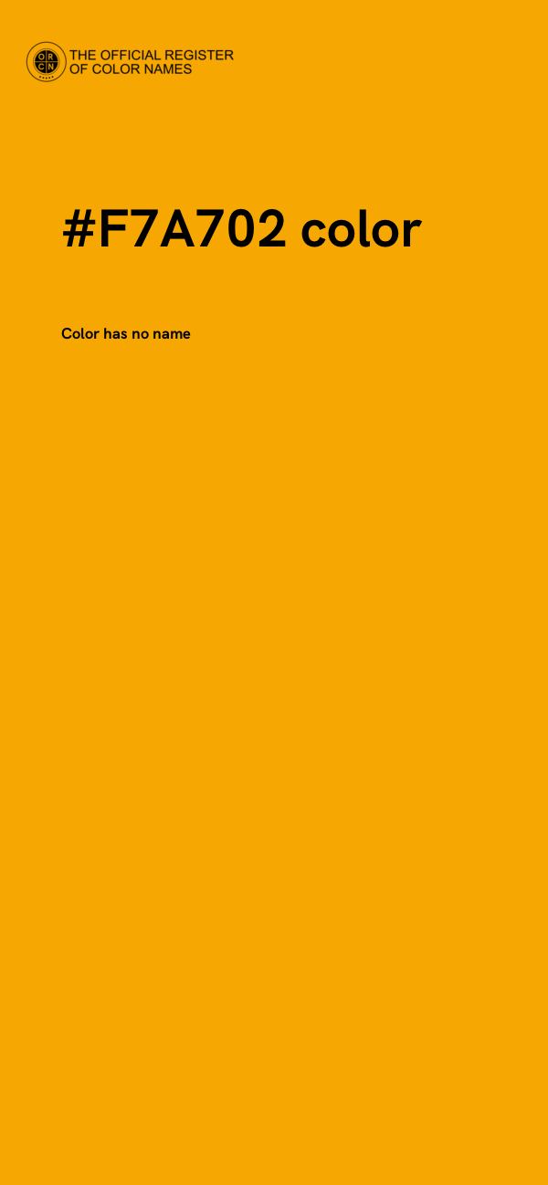 #F7A702 color image