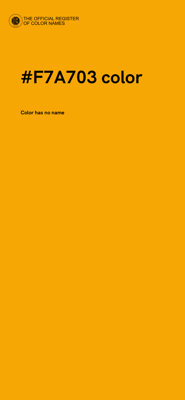 #F7A703 color image
