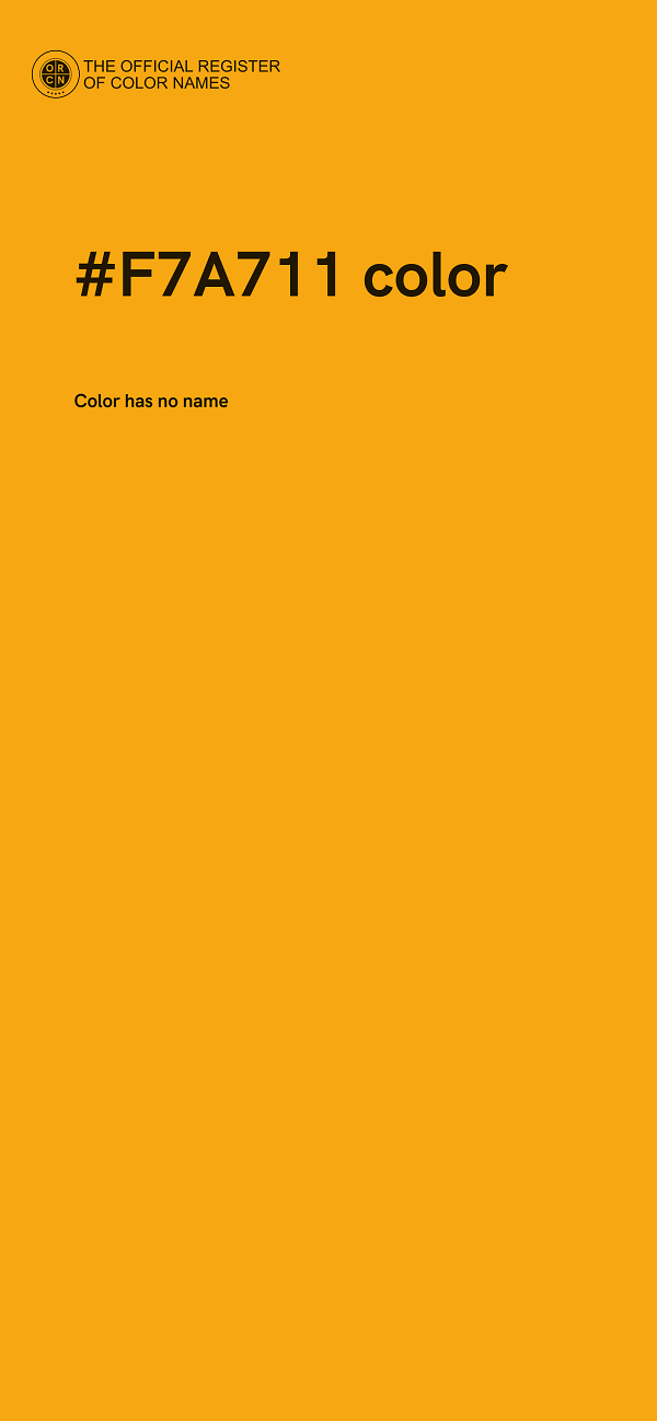 #F7A711 color image