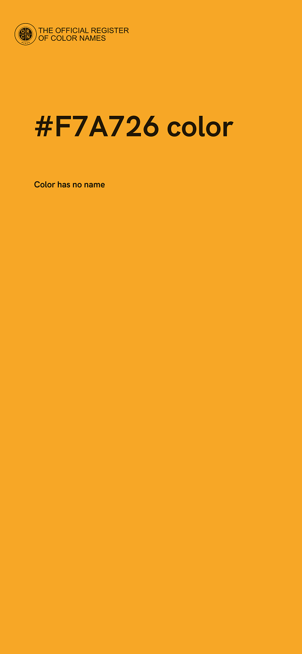 #F7A726 color image