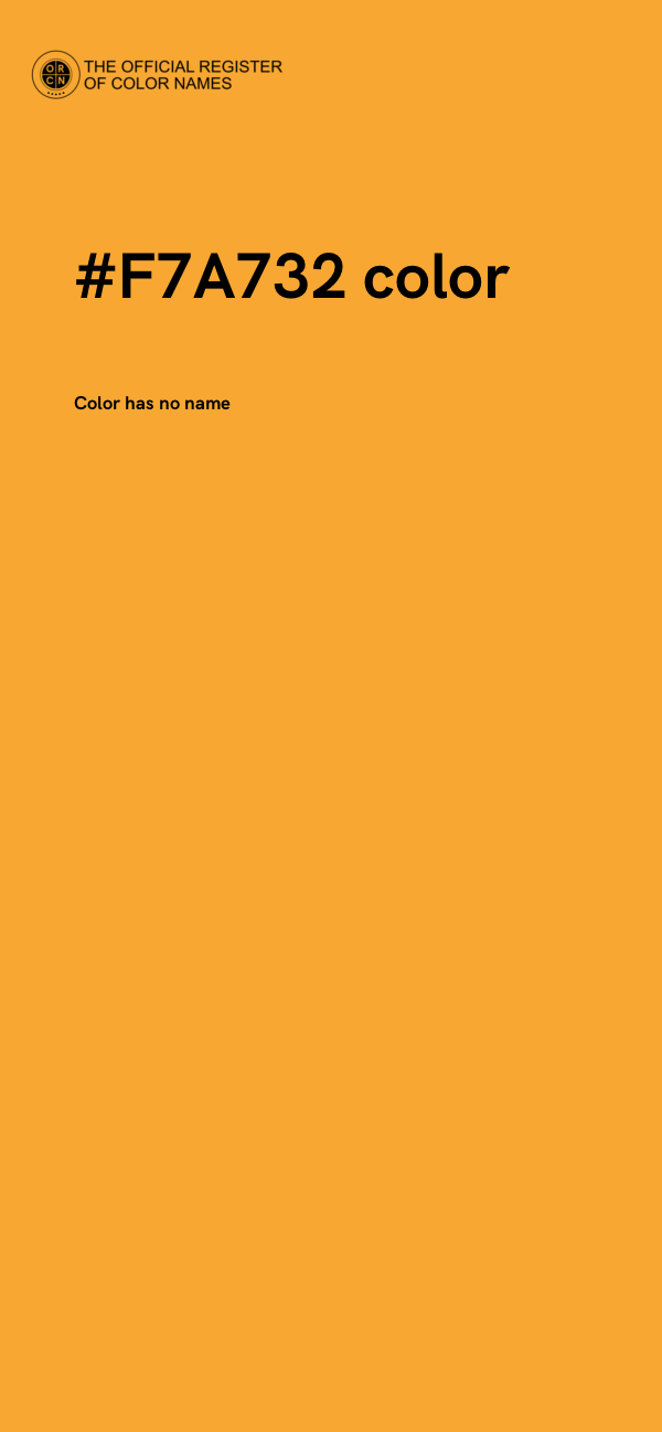 #F7A732 color image