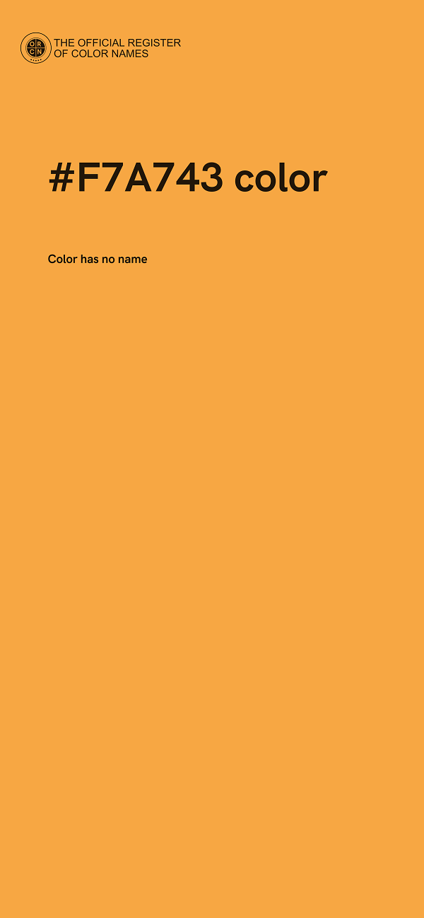 #F7A743 color image