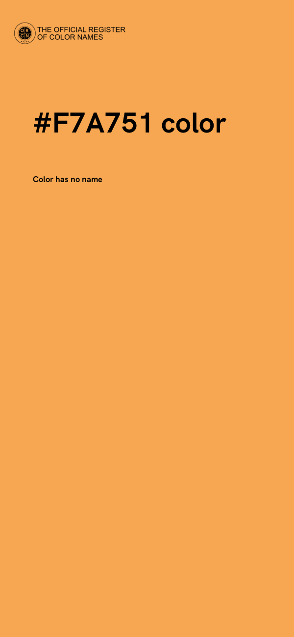 #F7A751 color image