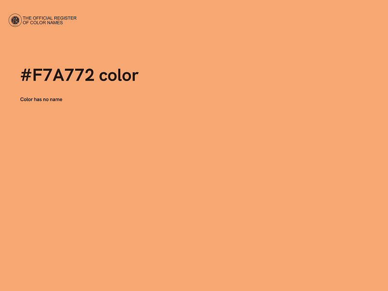 #F7A772 color image