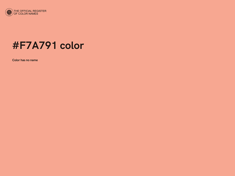 #F7A791 color image