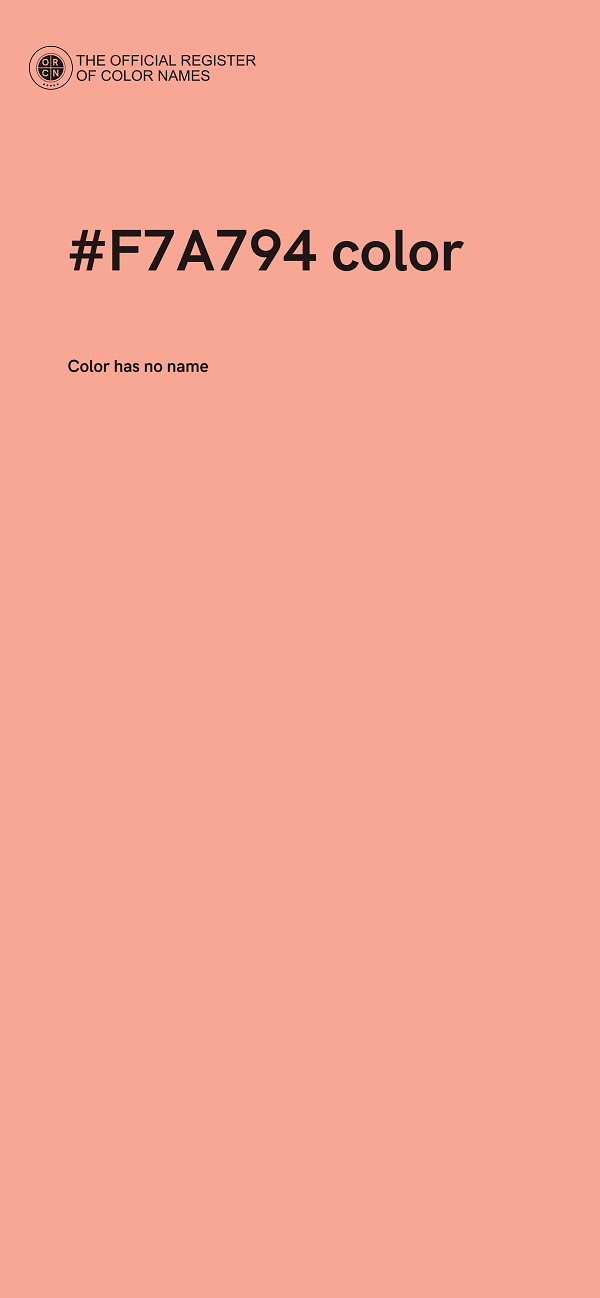 #F7A794 color image