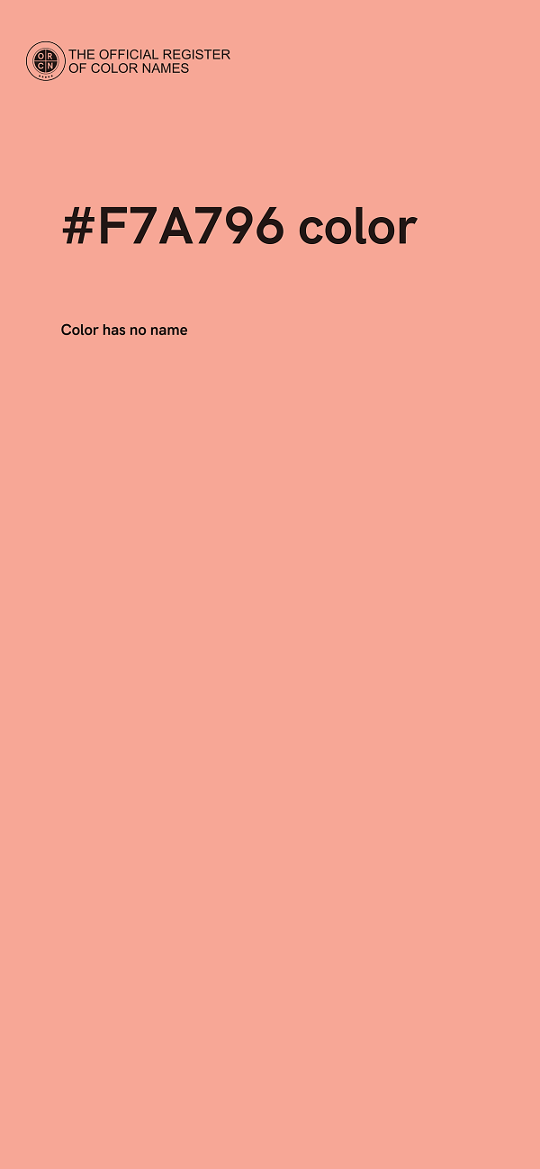 #F7A796 color image