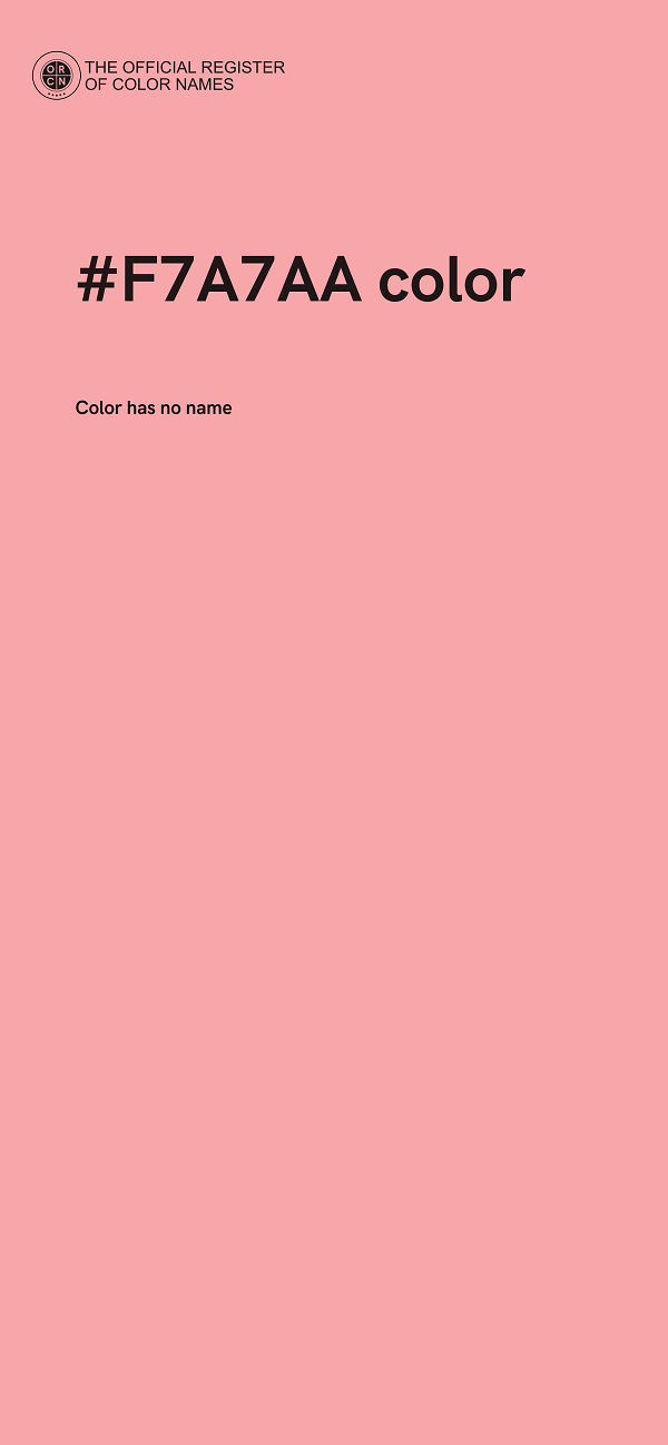 #F7A7AA color image