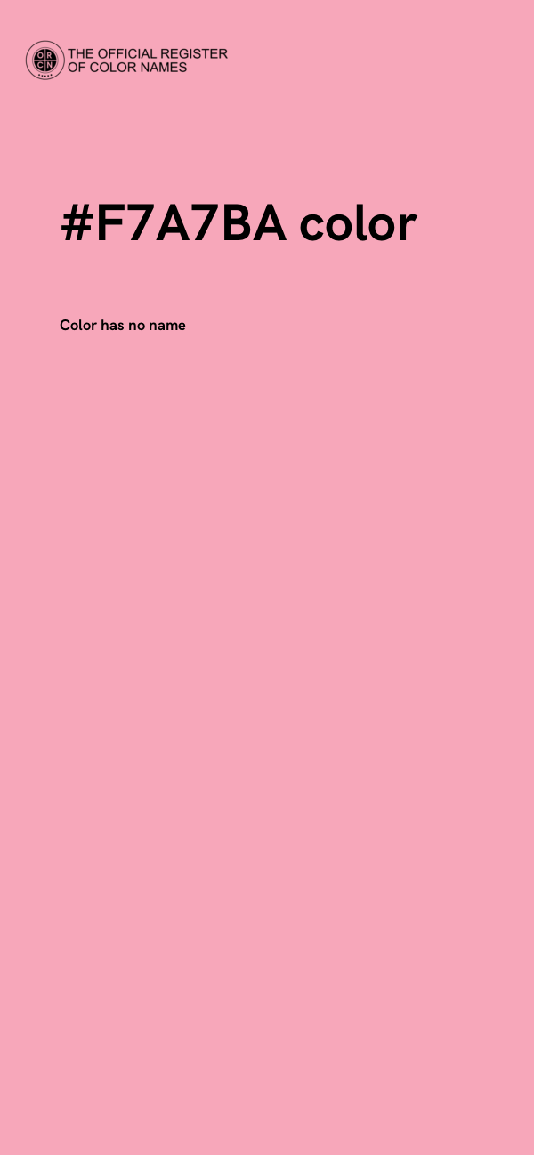 #F7A7BA color image