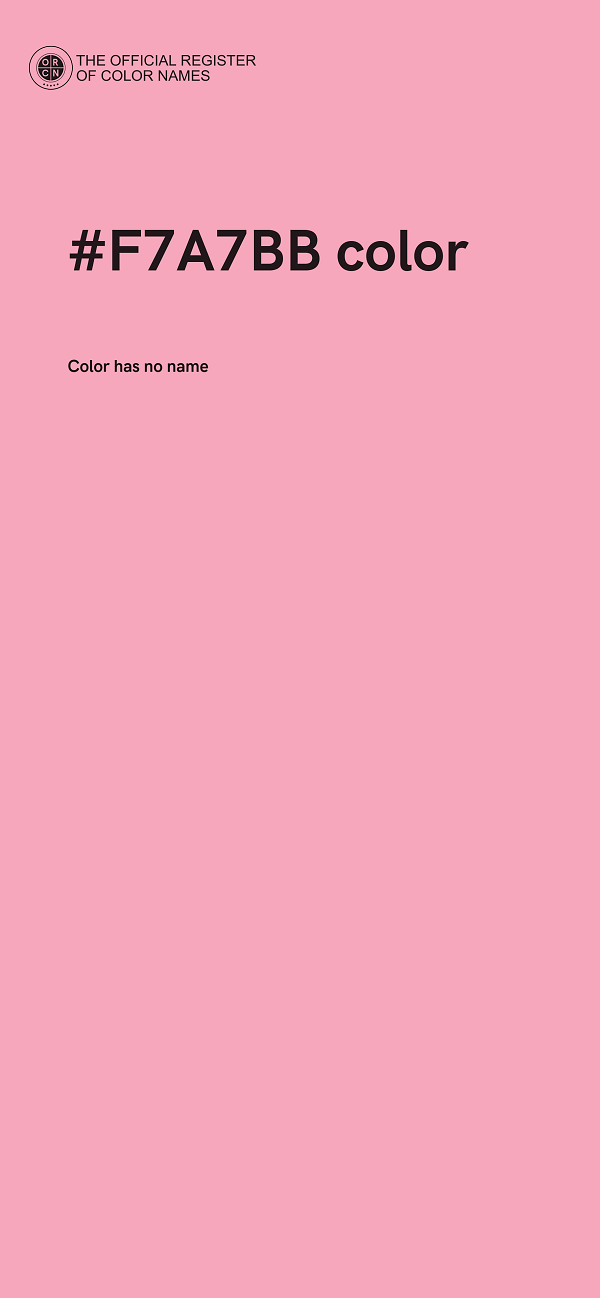 #F7A7BB color image