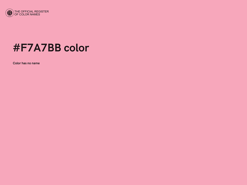 #F7A7BB color image