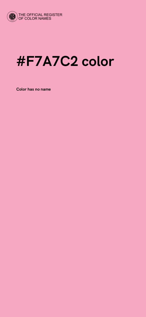 #F7A7C2 color image